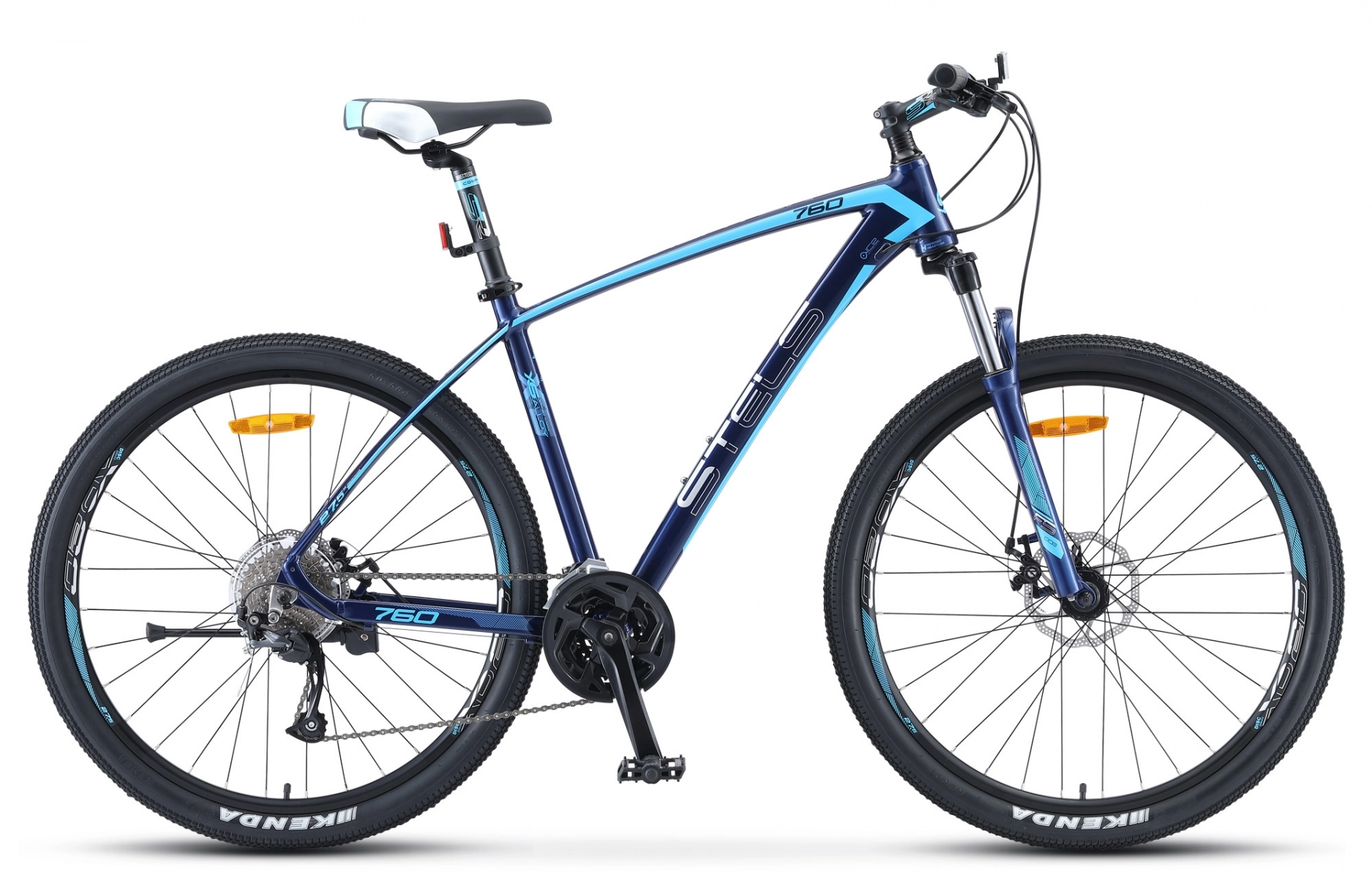  Велосипед STELS 27,5" Navigator-760 MD V010, рама 16", темно-синий /LU095061/ *