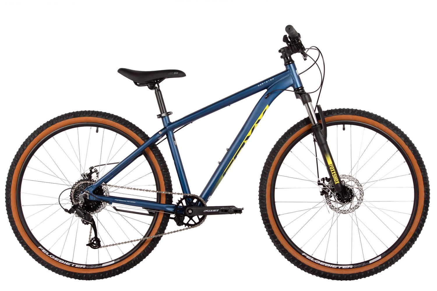  Велосипед FOXX MERIDIAN 27,5" синий, алюминий, рама 16" 