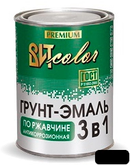 Грунт эмаль ВИТ КОЛОР  черная  2,6кг по ржавчине 