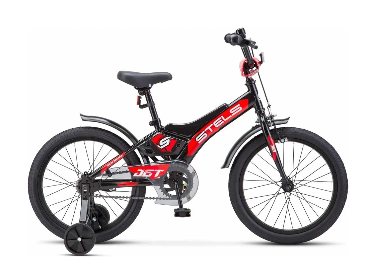  Велосипед детский STELS 16" Jet KC, рама 9", черный (2025)