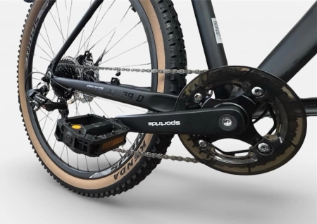  Велосипед SPORTRIDE MTB AL 29 D (8 ск., рост 21") черный мат 2026